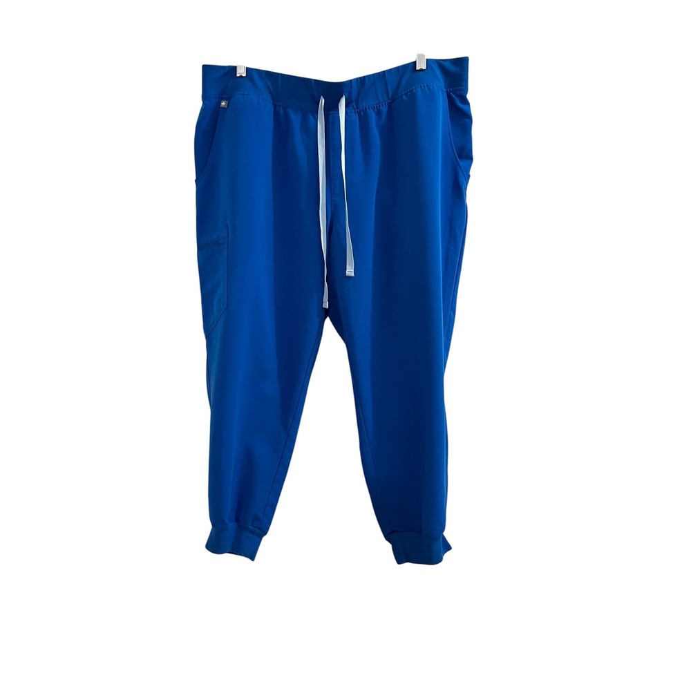 FIGS Zamora Jogger Scrub Pants Womens 3XL Petite Royal Blue Technical Collection